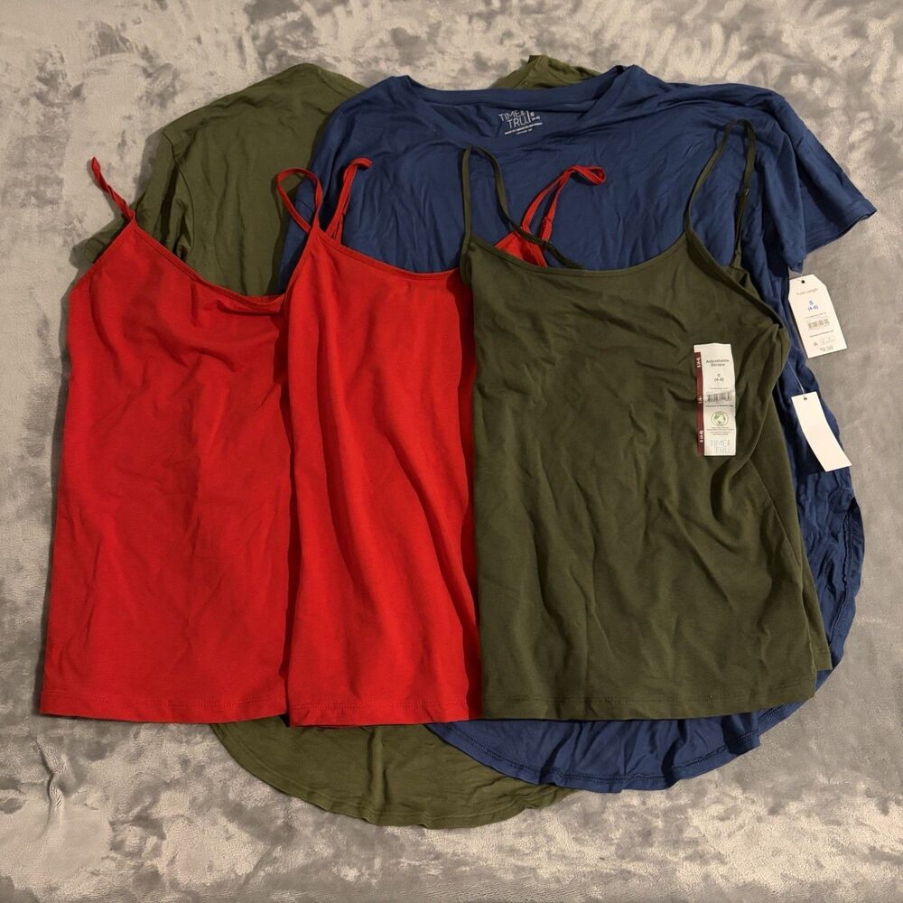 Time and Tru Women’s Tunic Tee And Cami Tank Bundle Size S Small